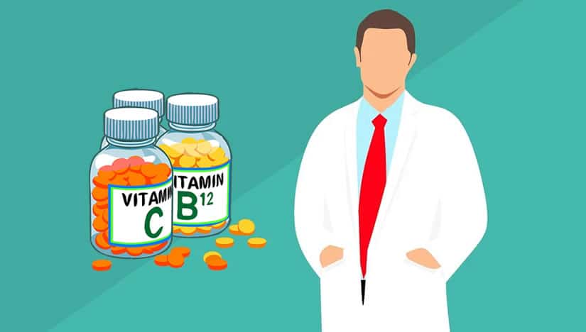 Vitamin-Pillen als Nahrungsergänzungsmittel